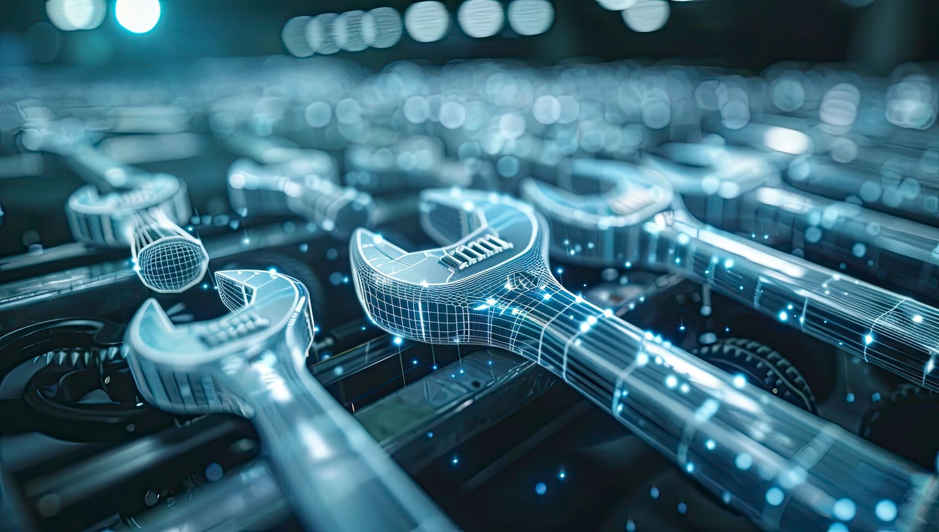 Digitale Darstellung von Schraubenschlüsseln | Predictive Maintenance